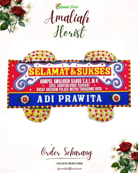 Papan Bunga Ucapan Selamat Awina